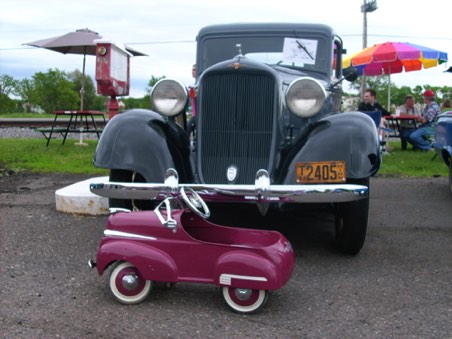 41 Dodge p.u.,41 pedal car.Greg Biskey